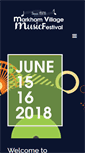 Mobile Screenshot of markhamfestival.com